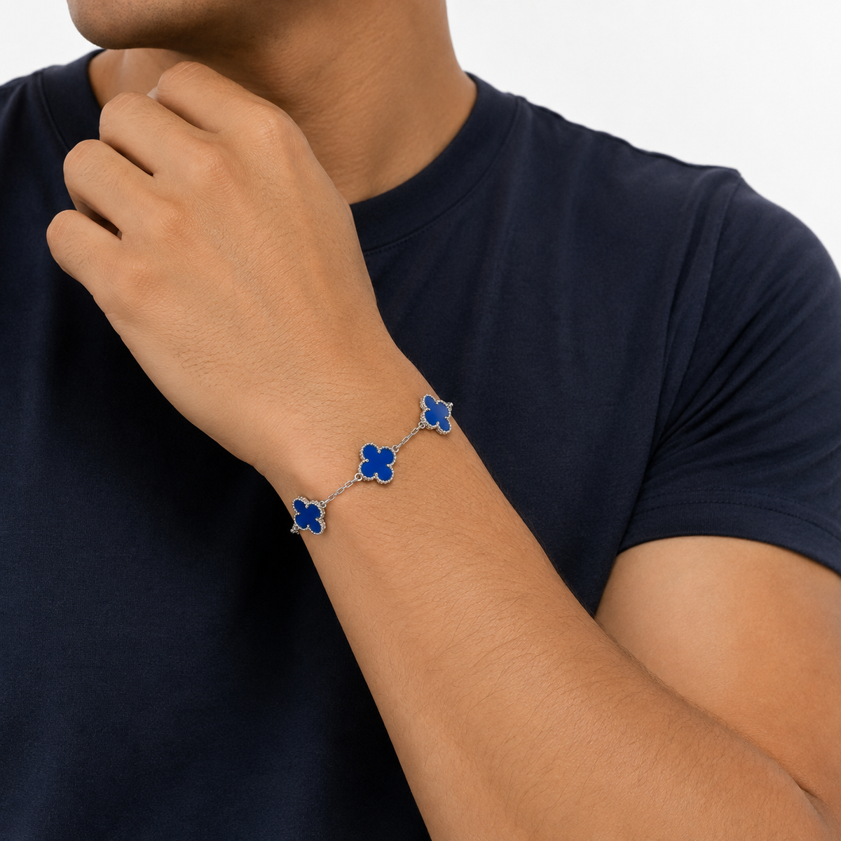 Pulso Estilo Trébol Azul