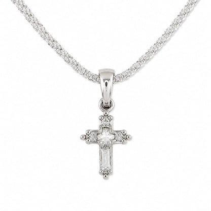 Collar Dije Cruz Piedra