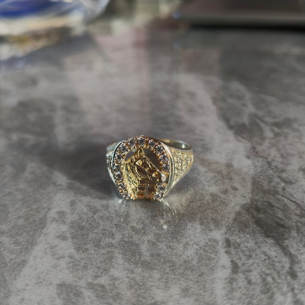 Anillo Herradura y Caballero
